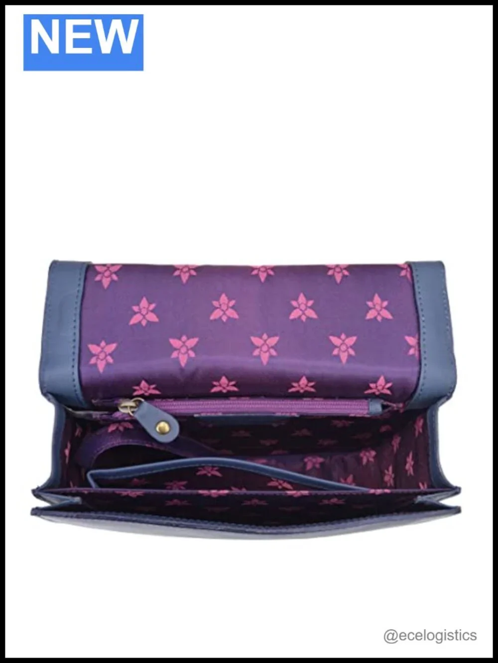 Hand-Painted Genuine Leather Small Flap Crossbody Tooled Art